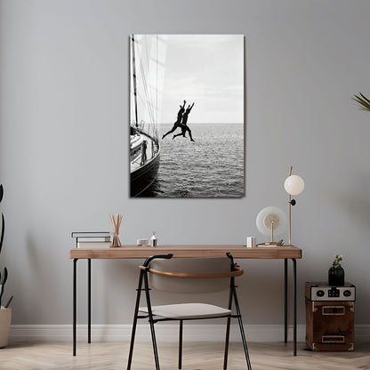 Flex Designs Metal Poster Noir Ocean Bliss 16 x 24" Home Goods - Designer  Metal Poster