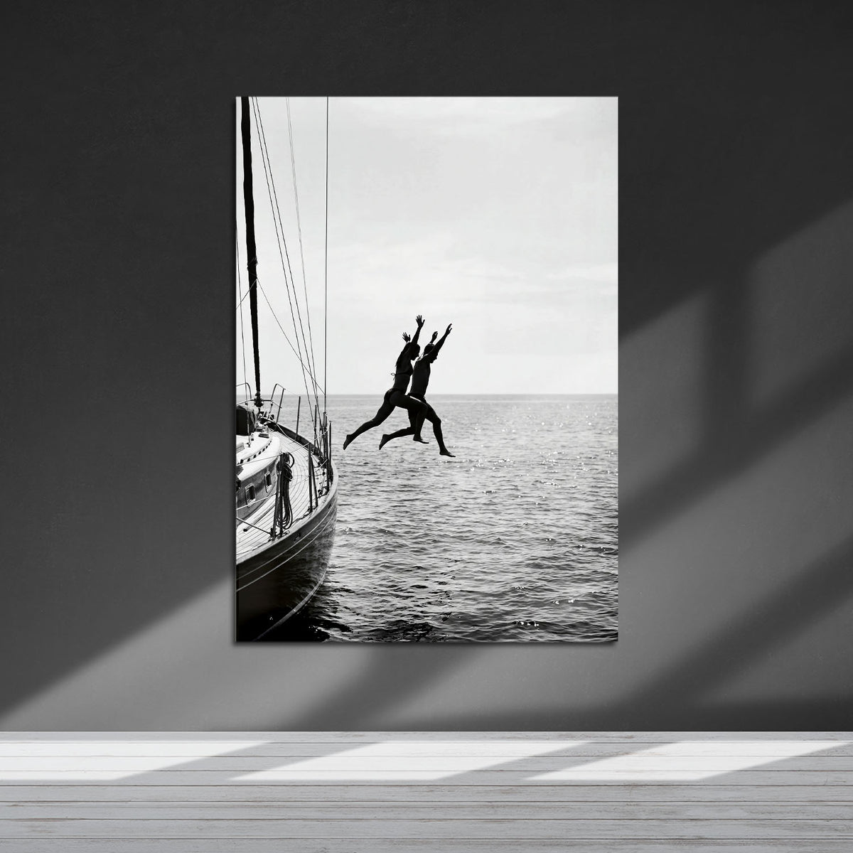 Flex Designs Metal Poster Noir Ocean Bliss 24 x 36" Home Goods - Designer  Metal Poster