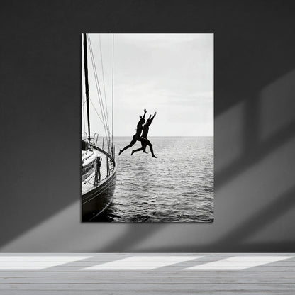 Flex Designs Metal Poster Noir Ocean Bliss 24 x 36" Home Goods - Designer  Metal Poster