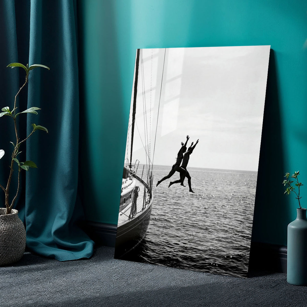 Flex Designs Metal Poster Noir Ocean Bliss 5 x 7" Home Goods - Designer  Metal Poster