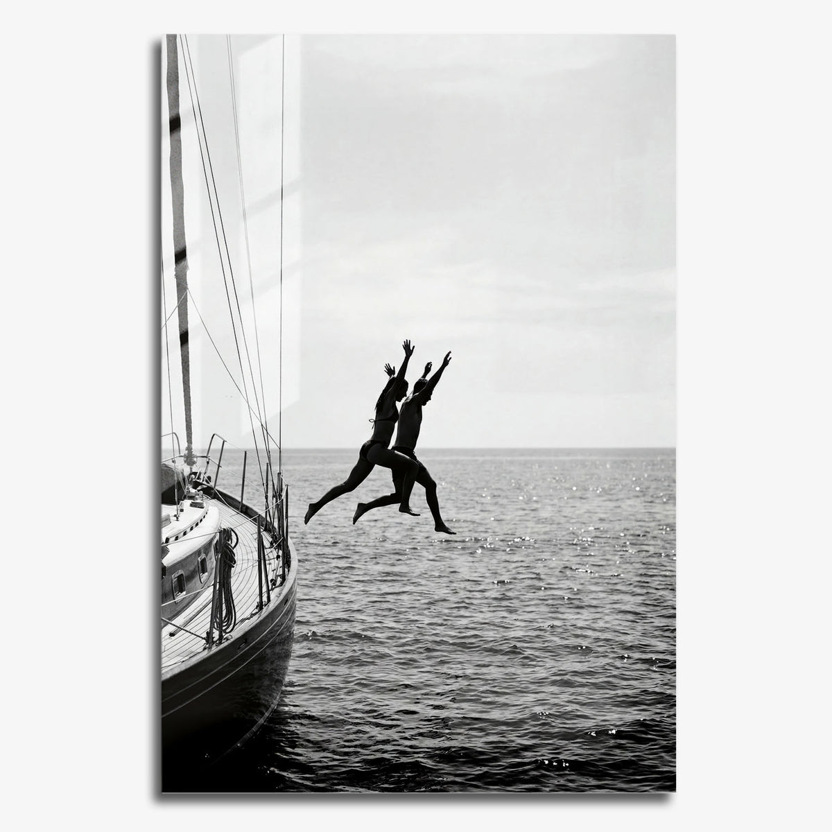 Flex Designs Metal Poster Noir Ocean Bliss 24 x 36" Home Goods - Designer  Metal Poster