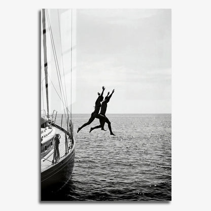 Flex Designs Metal Poster Noir Ocean Bliss 24 x 36" Home Goods - Designer  Metal Poster