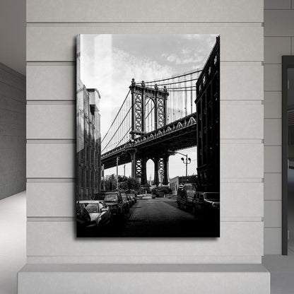 Flex Designs Metal Poster NYC Manhattan Bridge 5 x 7" Home Goods - Designer  Metal Poster
