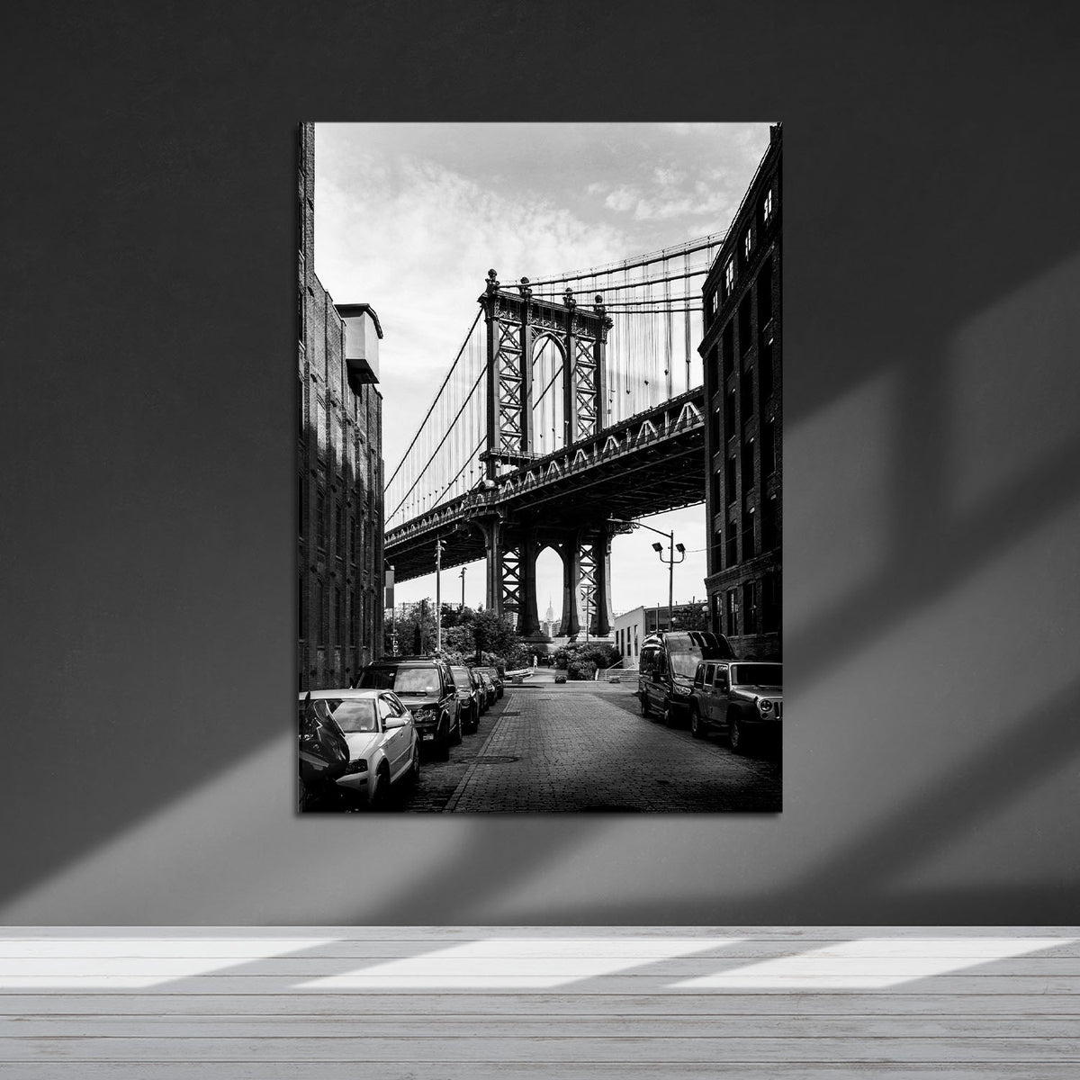Flex Designs Metal Poster NYC Manhattan Bridge 24 x 36" Home Goods - Designer  Metal Poster