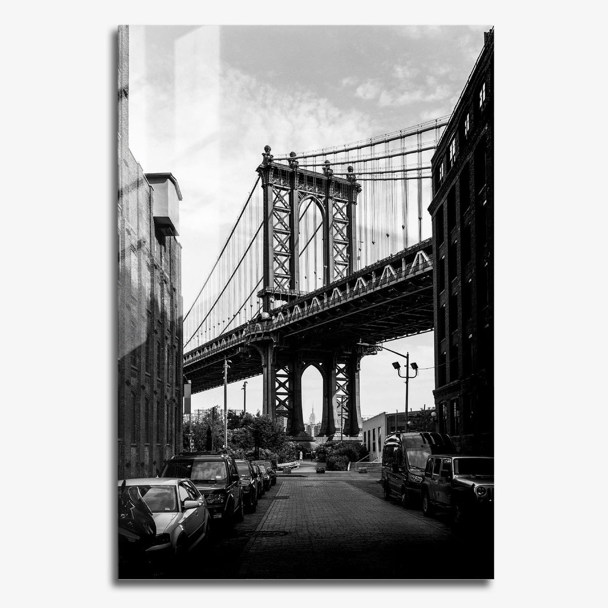 Flex Designs Metal Poster NYC Manhattan Bridge 24 x 36" Home Goods - Designer  Metal Poster