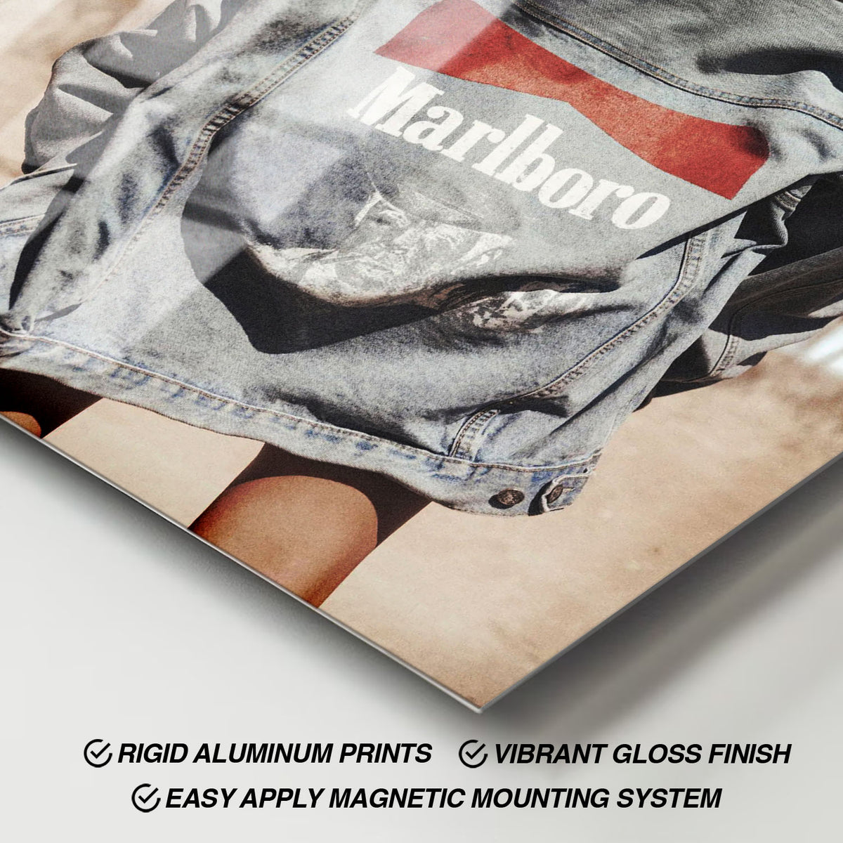 Flex Designs Metal Poster Denim Marlboro 11 x 17" Home Goods - Designer  Metal Poster