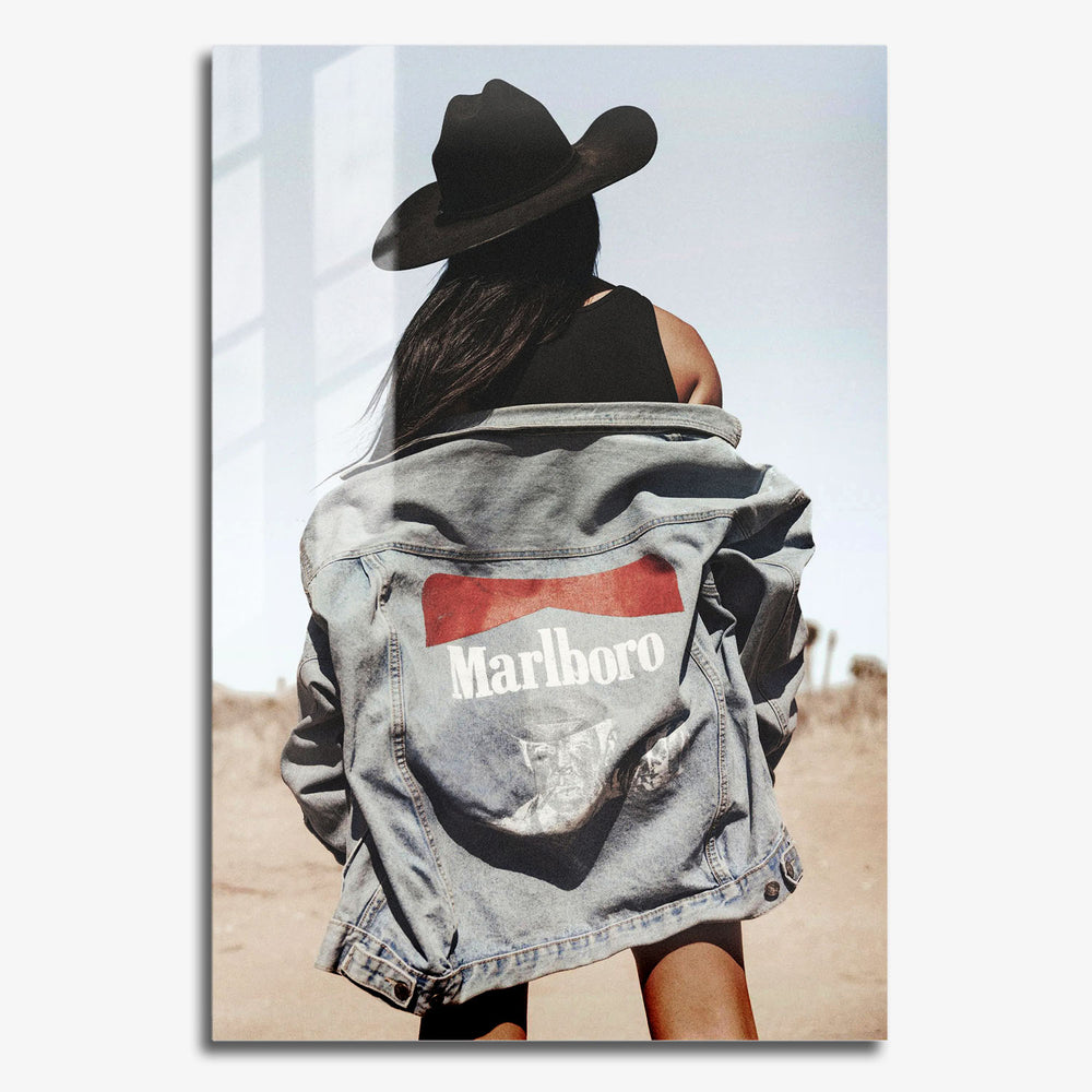 Flex Designs Metal Poster Denim Marlboro 24 x 36" Home Goods - Designer  Metal Poster