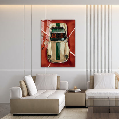 Flex Designs Metal Poster Vintage Porsche Tennis Club 11 x 17" Home Goods - Designer  Metal Poster