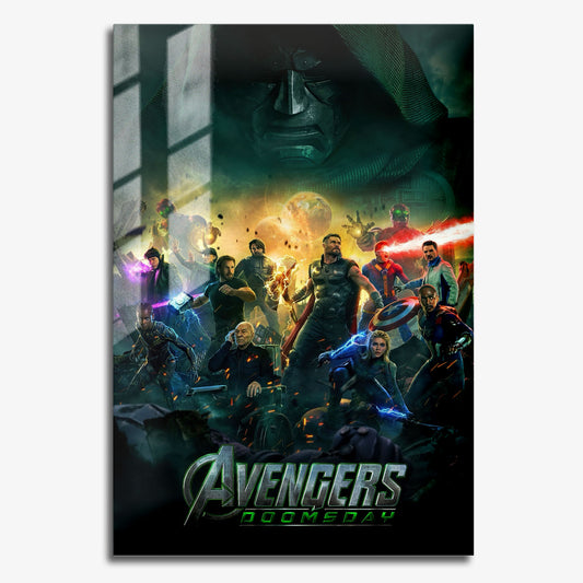 Flex Designs Metal Poster Avengers Doomsday - Assemble 11 x 17" Home Goods - Movie 2026 Movie Metal Poster