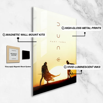 Flex Designs Metal Poster Dune Part Three - Messiah 16 x 24" Home Goods - Movie 2026 Movie Metal Poster