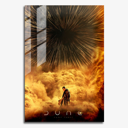 Flex Designs Metal Poster Dune Part Three - Paul Cinematic 11 x 17" Home Goods - Movie 2026 Movie Metal Poster