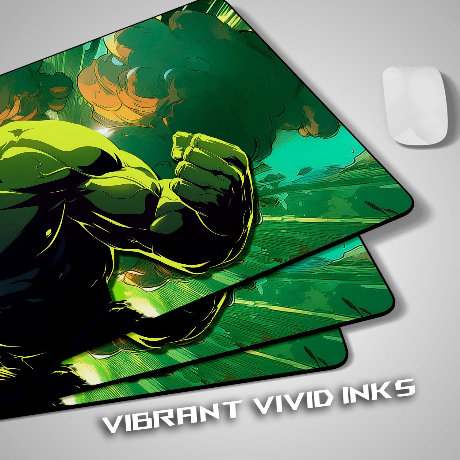 Flex Designs Mouse Pad Hulk Green Gaming Mouse Pad Accessories - Superhero Marvel, Avengers Large Gaming Mouse Pad