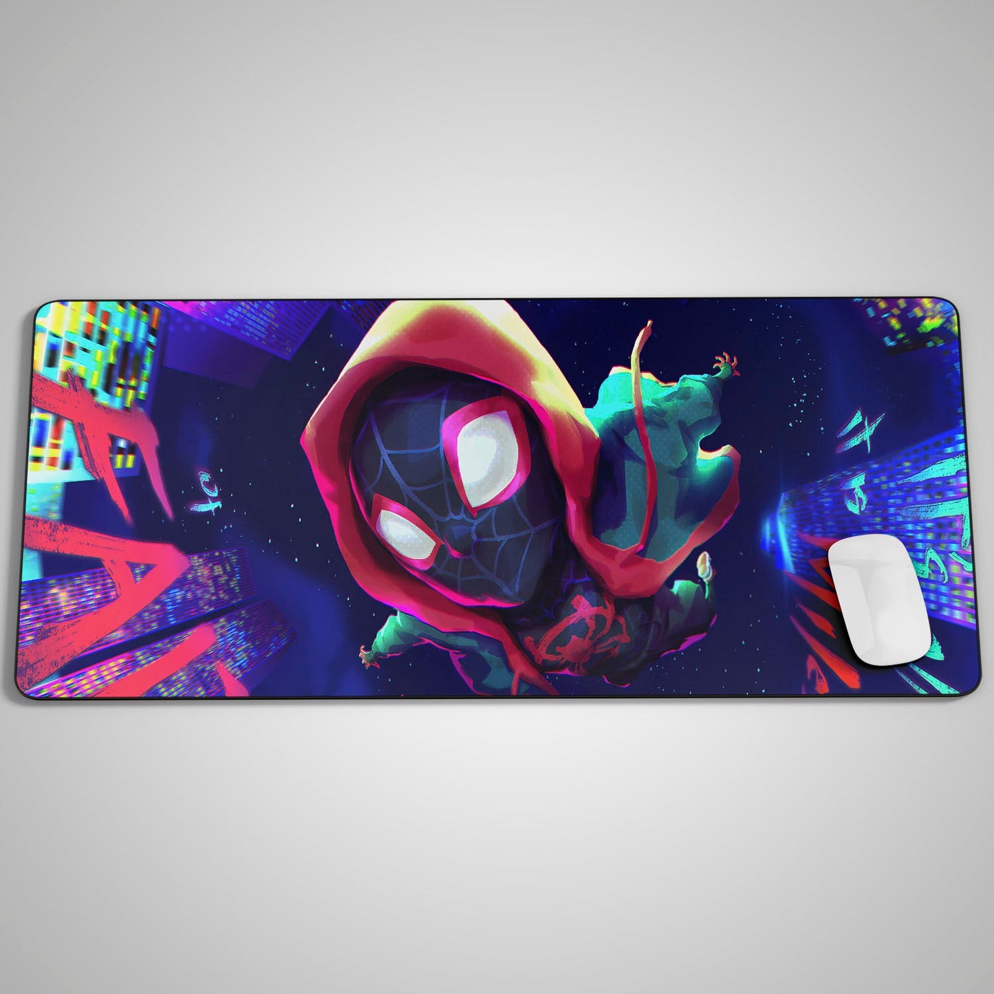 Flex Designs Mouse Pad Spiderman Into the Spiderverse Gaming Mouse Pad Accessories - Superhero Marvel, Avengers Large Gaming Mouse Pad