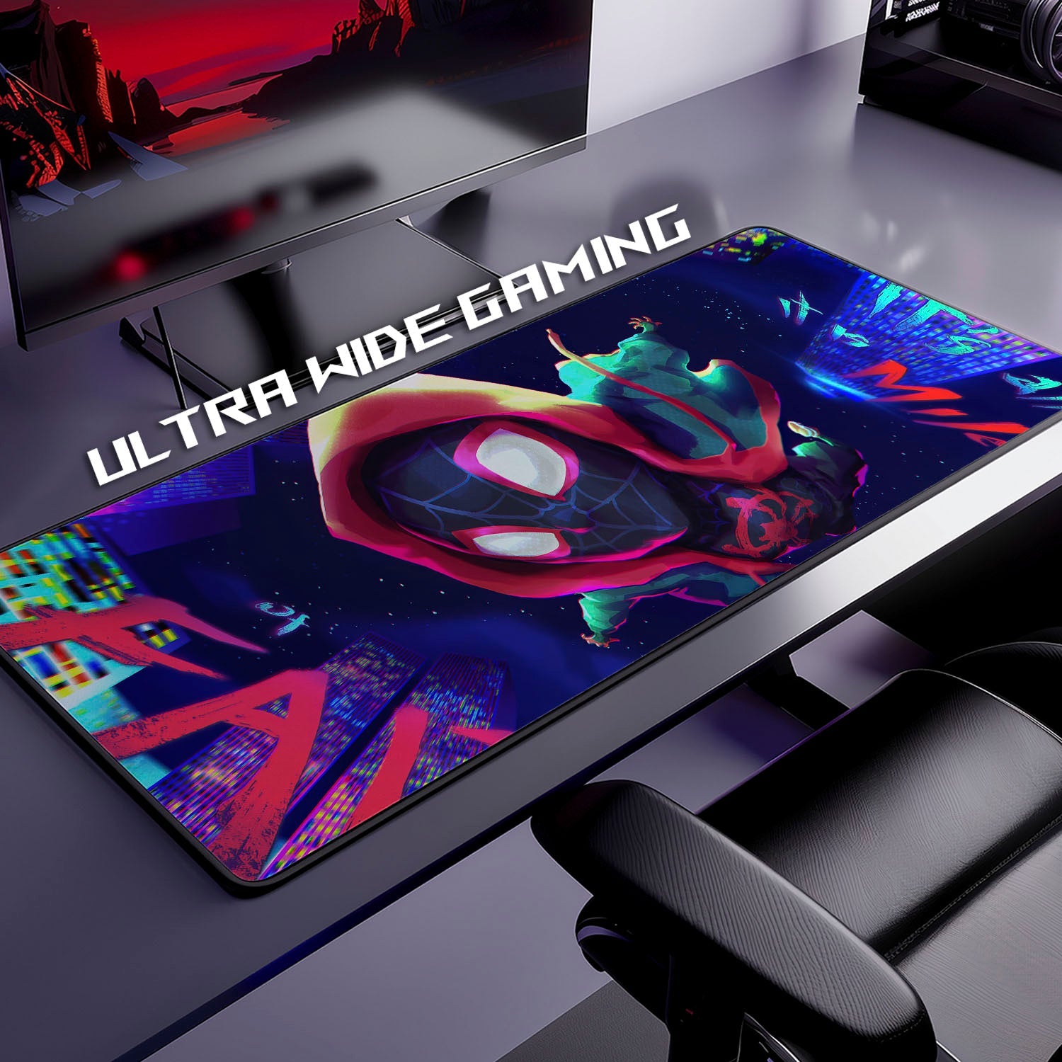Flex Designs Mouse Pad Spiderman Into the Spiderverse Gaming Mouse Pad Accessories - Superhero Marvel, Avengers Large Gaming Mouse Pad