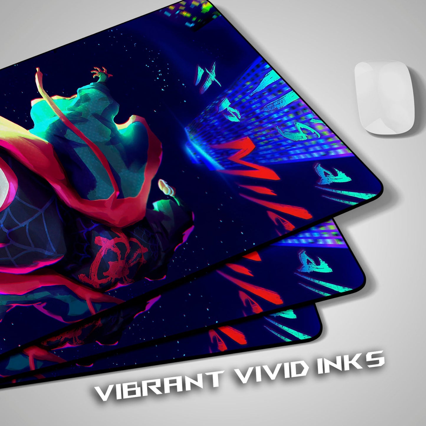 Flex Designs Mouse Pad Spiderman Into the Spiderverse Gaming Mouse Pad Accessories - Superhero Marvel, Avengers Large Gaming Mouse Pad