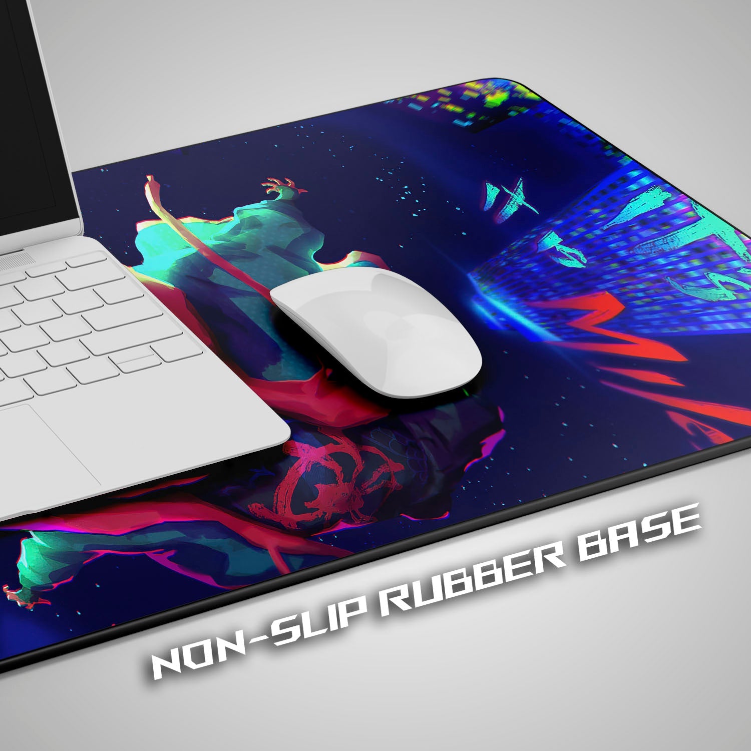 Flex Designs Mouse Pad Spiderman Into the Spiderverse Gaming Mouse Pad Accessories - Superhero Marvel, Avengers Large Gaming Mouse Pad