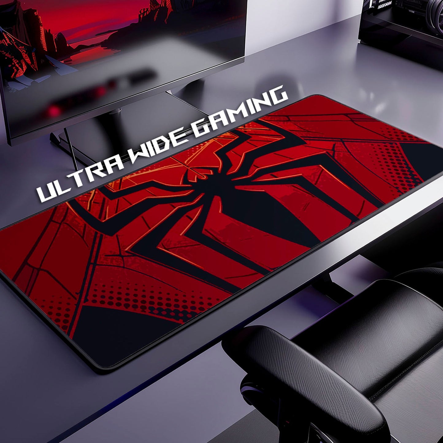 Flex Designs Mouse Pad Red Spiderman Symbol Gaming Mouse Pad Accessories - Superhero Marvel, Avengers Large Gaming Mouse Pad