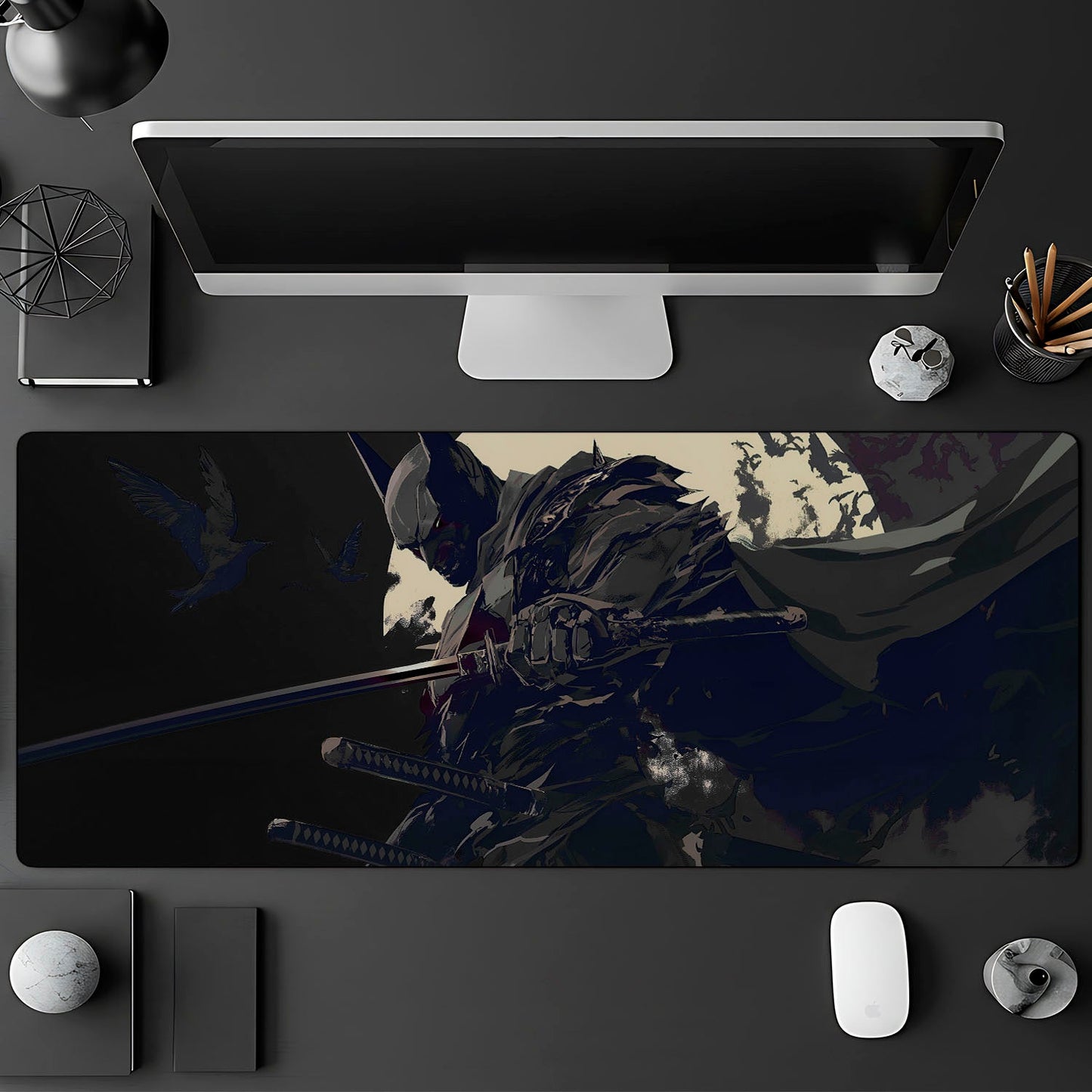 Flex Designs Mouse Pad Dark Batman Gaming Mouse Pad Accessories - Superhero DCEU, DC Universe, Comics Large Gaming Mouse Pad