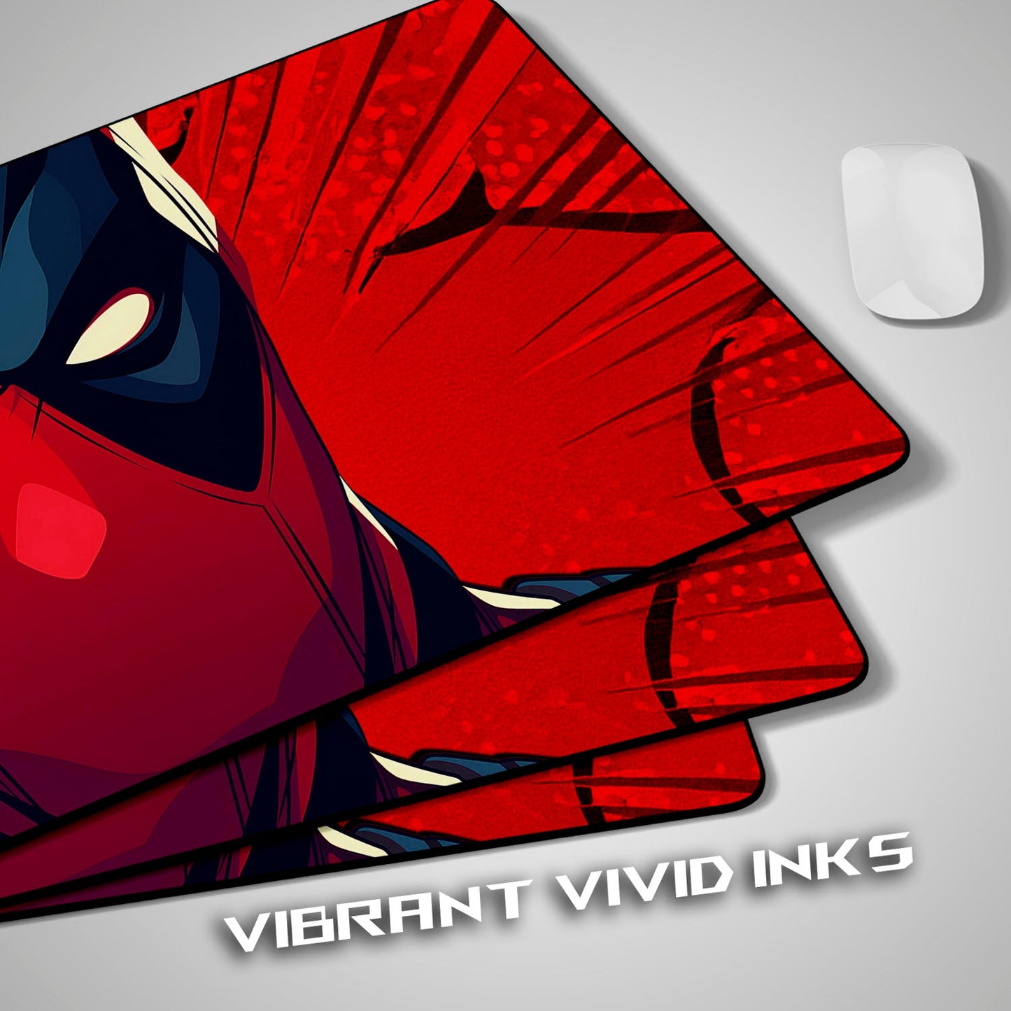Flex Designs Mouse Pad Deadpool Face Gaming Mouse Pad Accessories - Superhero Marvel, Avengers Large Gaming Mouse Pad