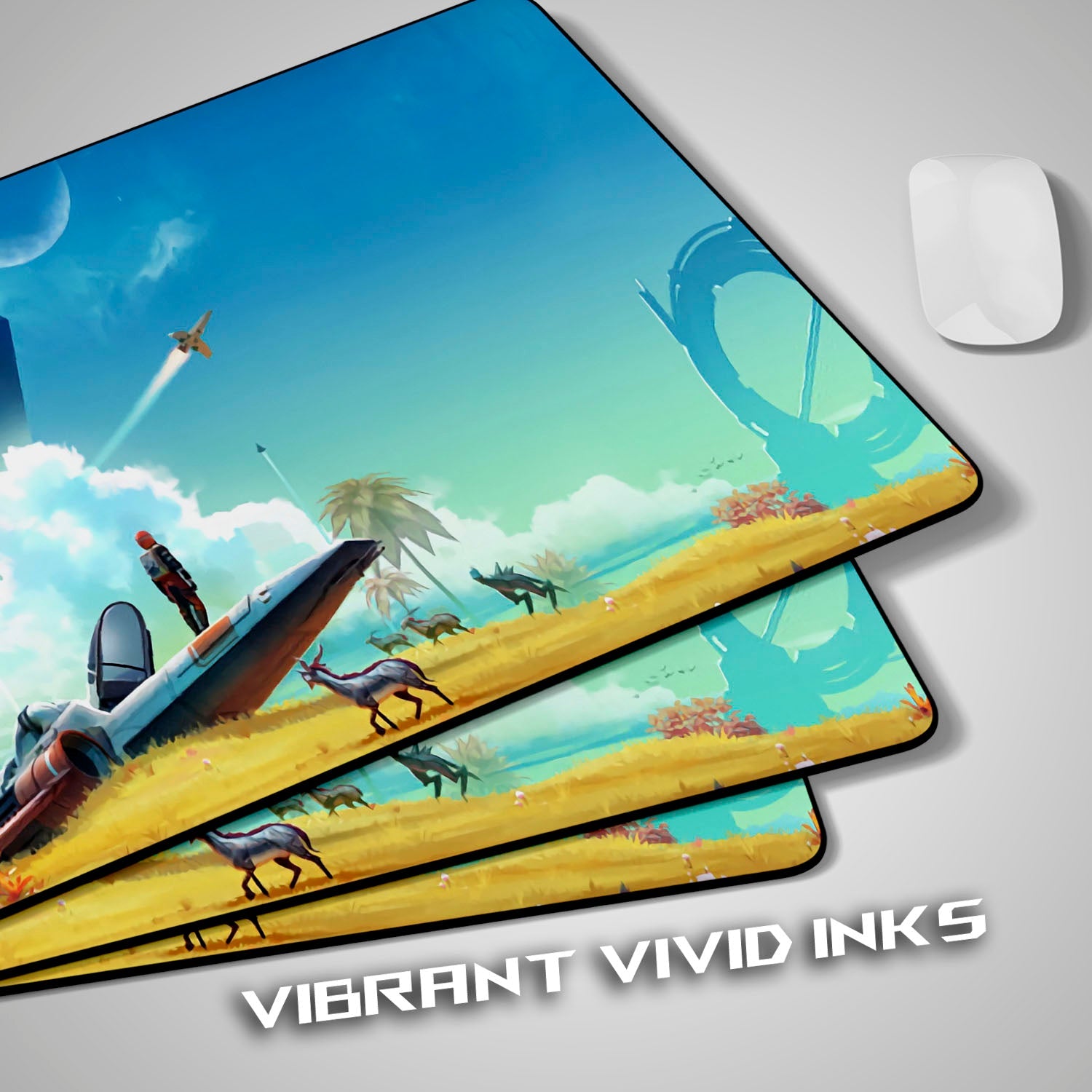 Flex Designs Mouse Pad No Mans Sky Gaming Mouse Pad Accessories - Gaming  Large Gaming Mouse Pad