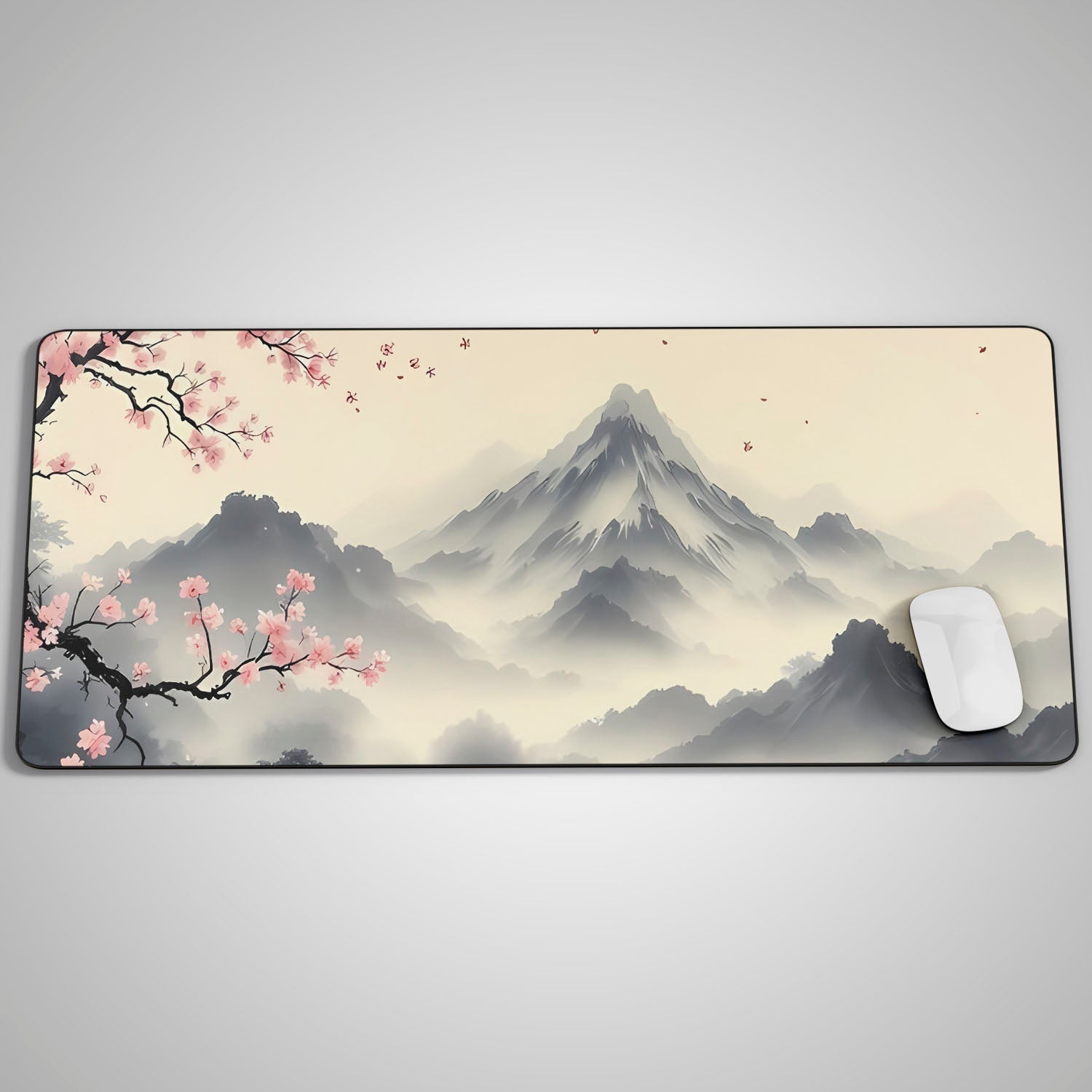 Flex Designs Mouse Pad Sakura Mountain Blossoms Gaming Mouse Pad Accessories - Artist  Large Gaming Mouse Pad