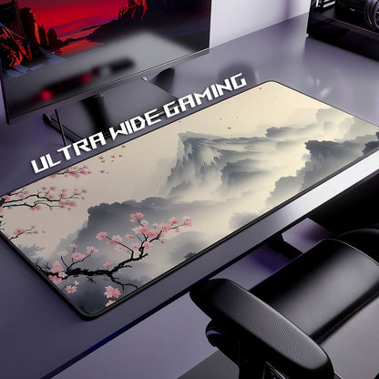 Flex Designs Mouse Pad Sakura Mountain Blossoms Gaming Mouse Pad Accessories - Artist  Large Gaming Mouse Pad