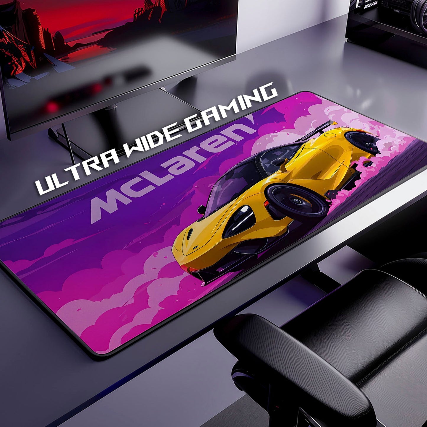 Flex Designs Mouse Pad Mclaren Hypecar Gaming Mouse Pad Accessories - Cars Supercar, Hype Car Large Gaming Mouse Pad
