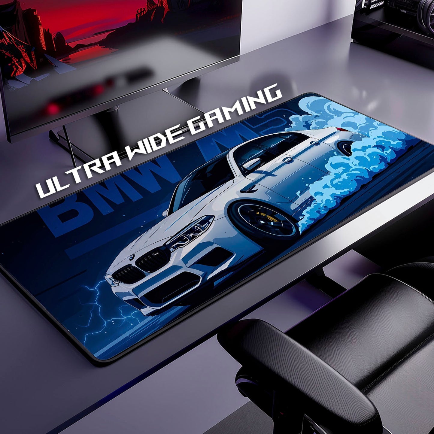 Flex Designs Mouse Pad BMW M5 Gaming Mouse Pad Accessories - Cars Supercar, Hype Car Large Gaming Mouse Pad