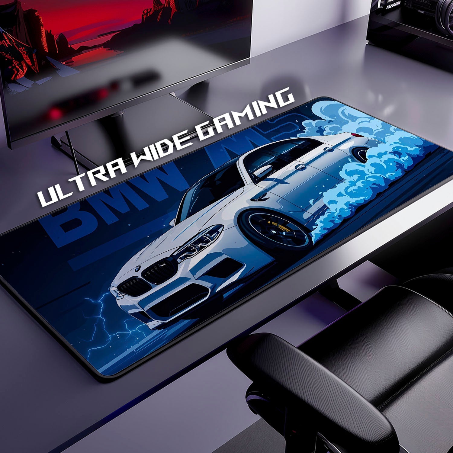 Flex Designs Mouse Pad BMW M5 Gaming Mouse Pad Accessories - Cars Supercar, Hype Car Large Gaming Mouse Pad