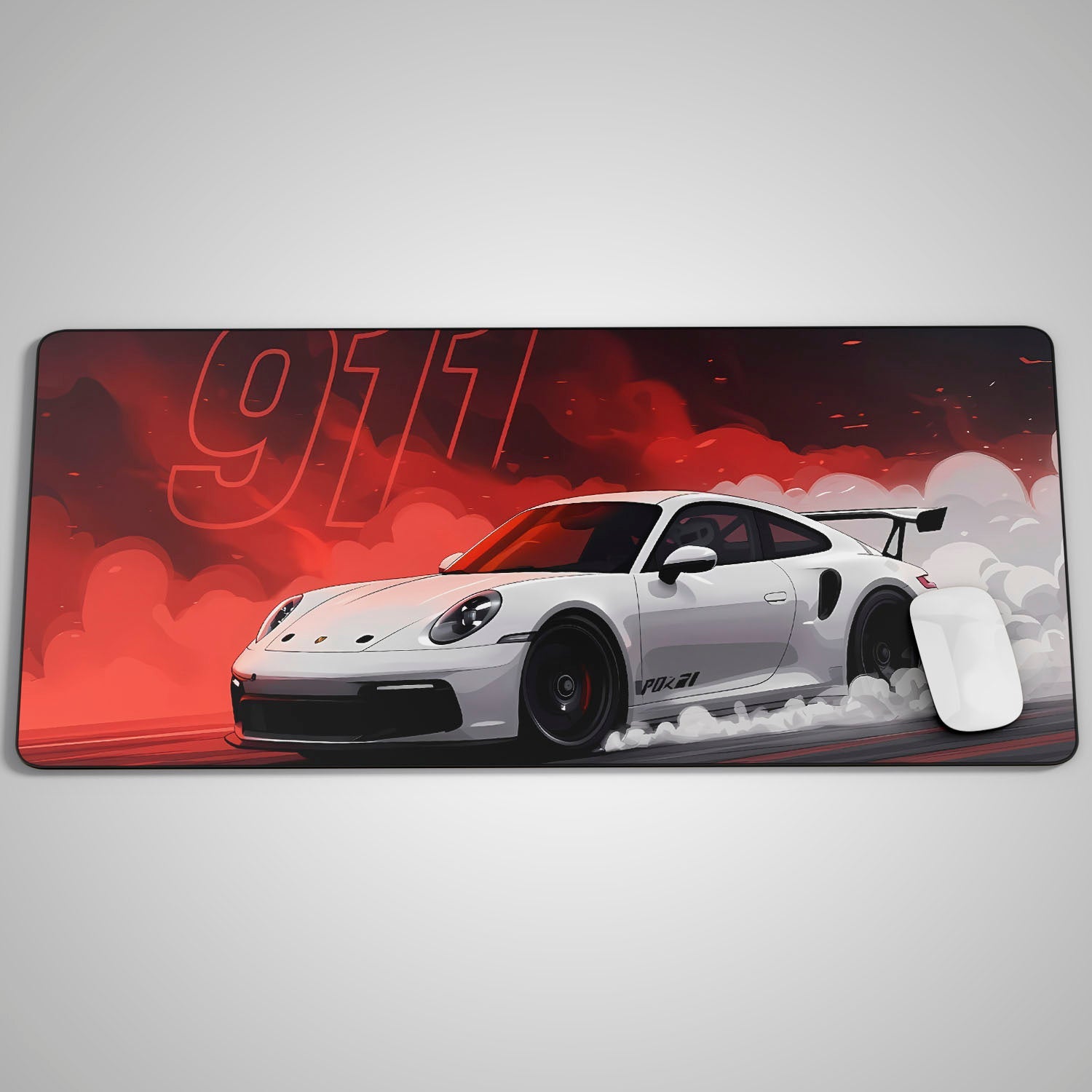 Flex Designs Mouse Pad Porsche 911 Supercar Gaming Mouse Pad Accessories - Cars Supercar, Hype Car Large Gaming Mouse Pad