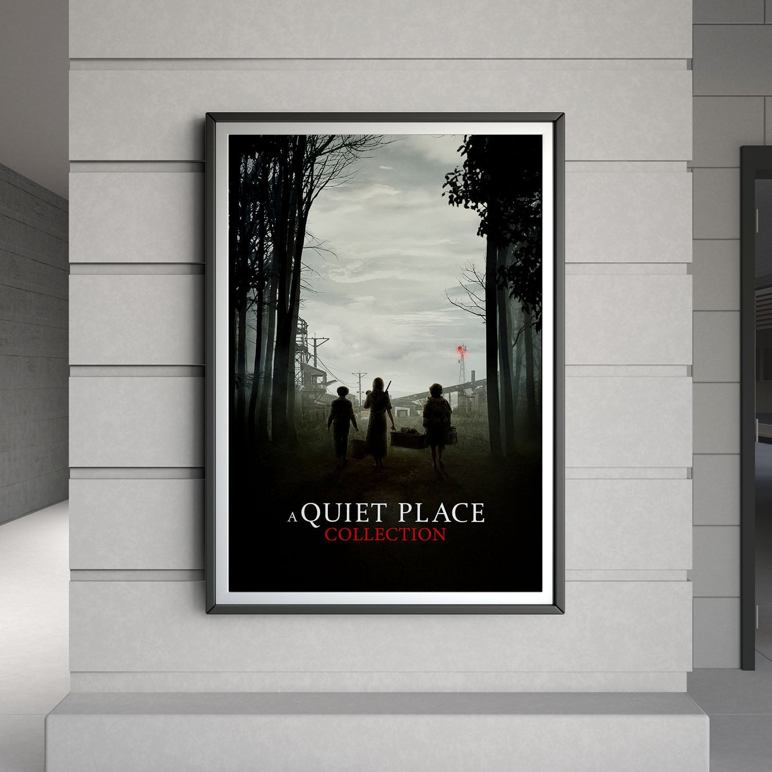 Flex Designs Poster A Quiet Place Minimalist 8 x 10" Home Goods - Movie 2018 Movie Poster