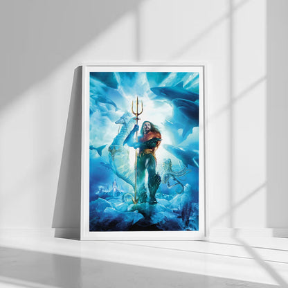 Flex Designs Poster Aquaman and the Lost Kingdom Key Art 8 x 10" Home Goods - Movie 2023 Movie Poster