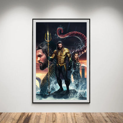 Flex Designs Poster Aquaman and the Lost Kingdom Textless 5 x 7" Home Goods - Movie 2023 Movie Poster