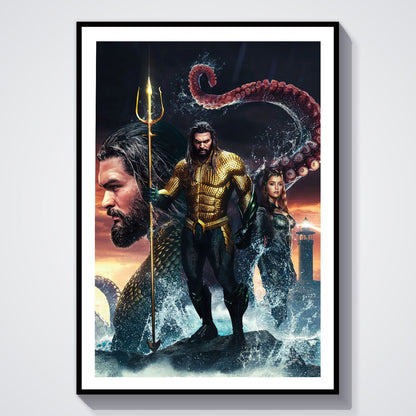 Flex Designs Poster Aquaman and the Lost Kingdom Textless 8 x 10" Home Goods - Movie 2023 Movie Poster