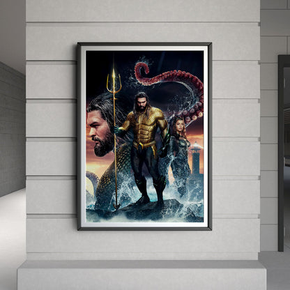 Flex Designs Poster Aquaman and the Lost Kingdom Textless 8 x 10" Home Goods - Movie 2023 Movie Poster