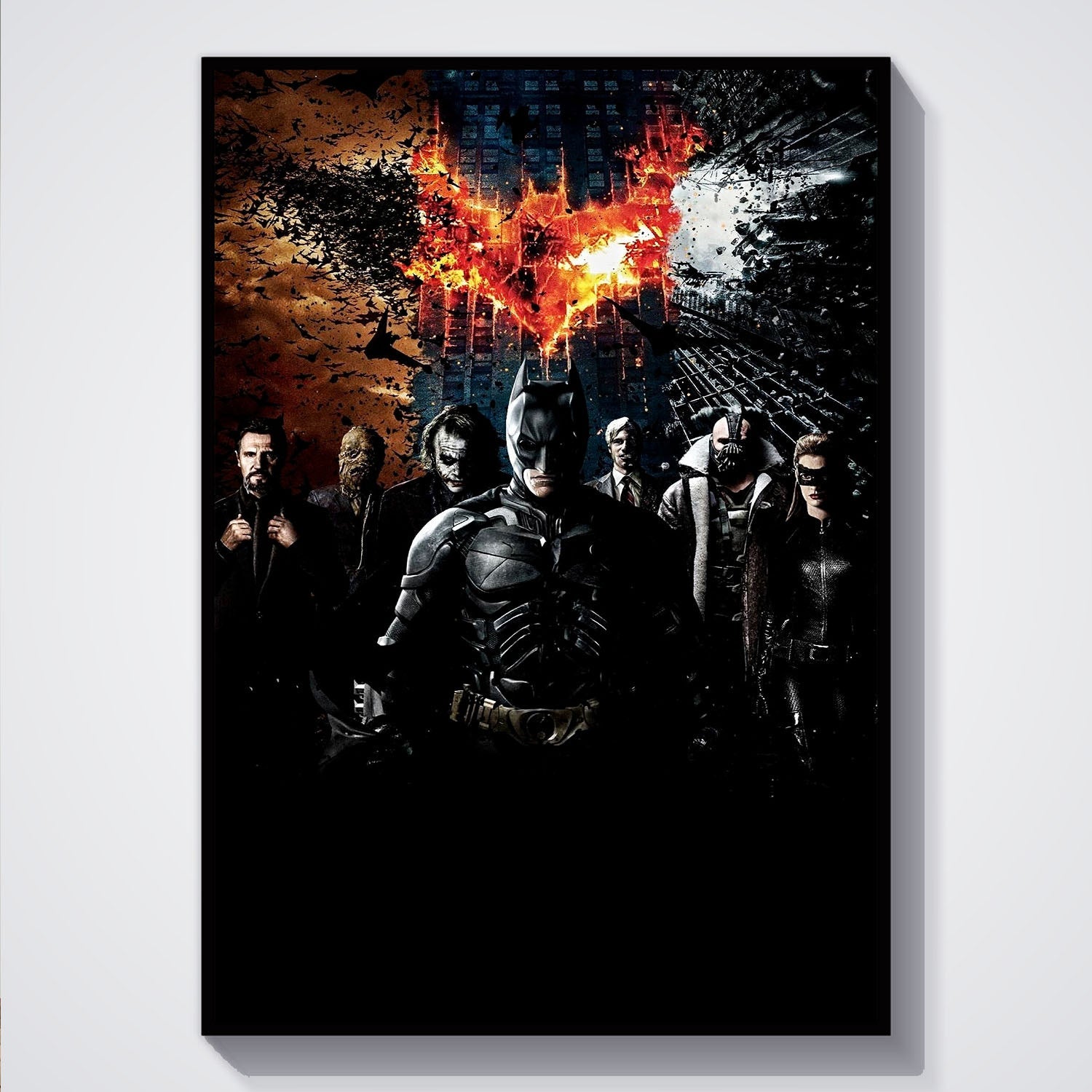 Flex Designs Poster Christopher Nolans Batman Triology 5 x 7" Home Goods - Movie  Movie Poster