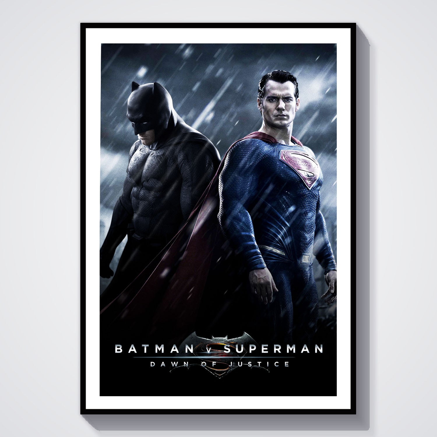 Flex Designs Poster Batman v Superman Dawn of Justice 8 x 10" Home Goods - Movie 2016 Movie Poster