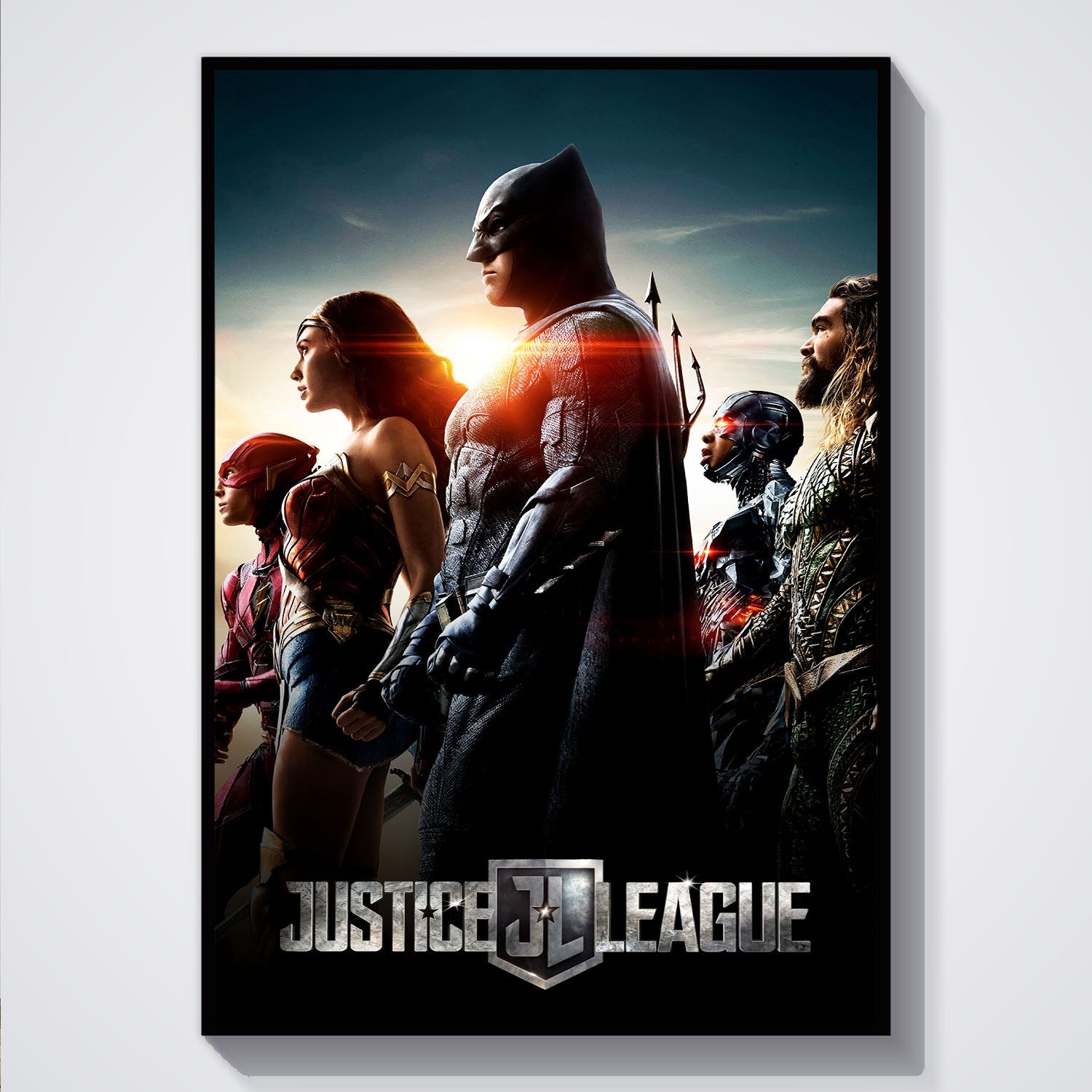 Flex Designs Poster Justice League 5 x 7" Home Goods - Movie 2017 Movie Poster