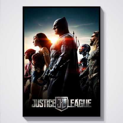Flex Designs Poster Justice League 5 x 7" Home Goods - Movie 2017 Movie Poster
