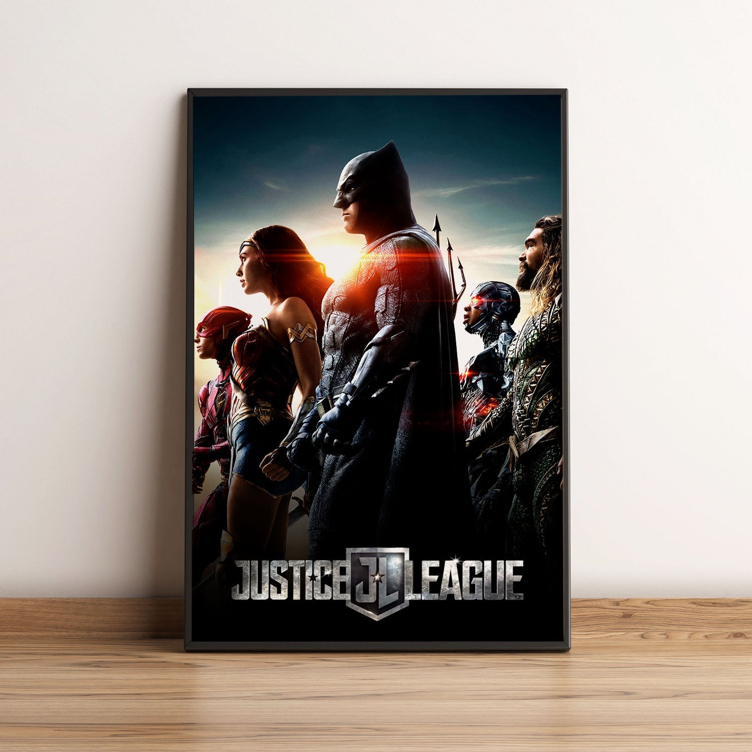 Flex Designs Poster Justice League 5 x 7" Home Goods - Movie 2017 Movie Poster