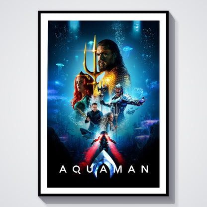 Flex Designs Poster Aquaman 8 x 10" Home Goods - Movie 2018 Movie Poster