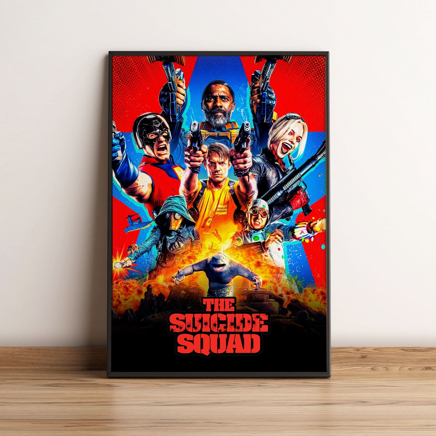 Flex Designs Poster The Suicide Squad 5 x 7" Home Goods - Movie 2021 Movie Poster
