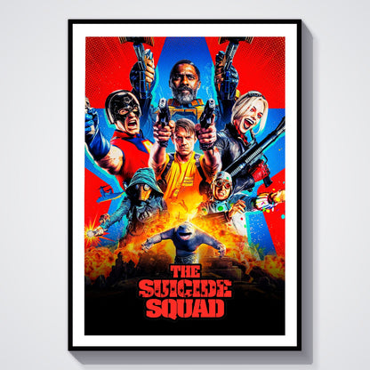 Flex Designs Poster The Suicide Squad 8 x 10" Home Goods - Movie 2021 Movie Poster