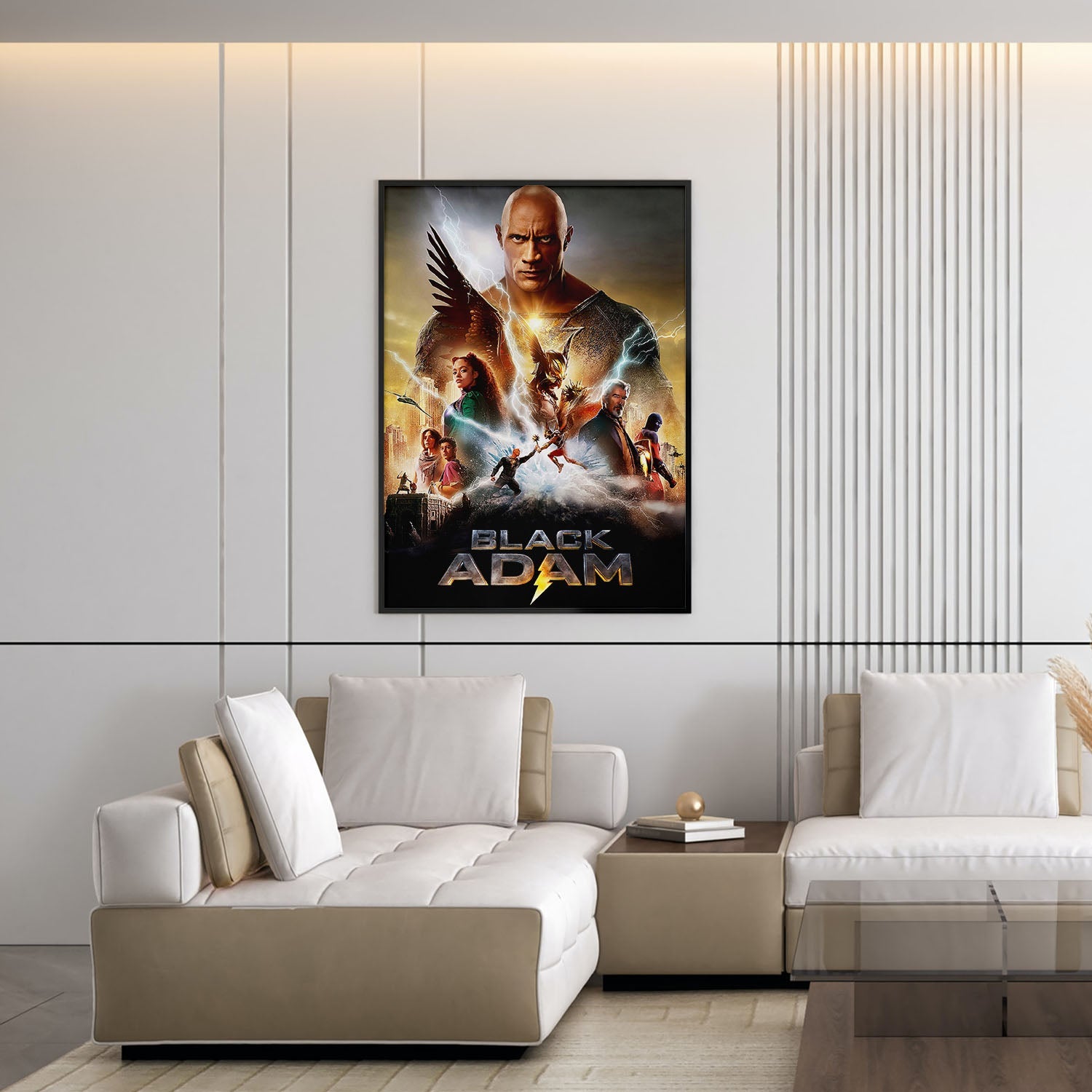 Flex Designs Poster Black Adam 5 x 7" Home Goods - Movie 2022 Movie Poster