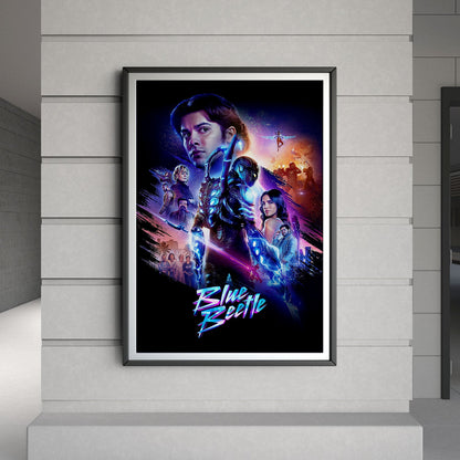 Flex Designs Poster Blue Beetle 8 x 10" Home Goods - Movie 2023 Movie Poster