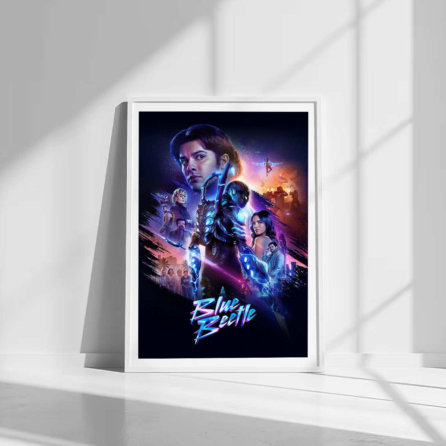 Flex Designs Poster Blue Beetle 8 x 10" Home Goods - Movie 2023 Movie Poster