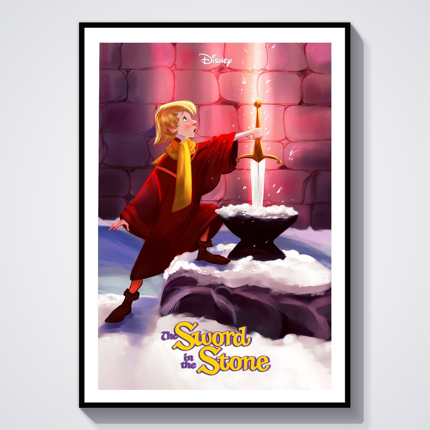 Flex Designs Poster The Sword in the Stone 8 x 10" Home Goods - Movie 1963 Movie Poster