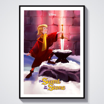 Flex Designs Poster The Sword in the Stone 8 x 10" Home Goods - Movie 1963 Movie Poster