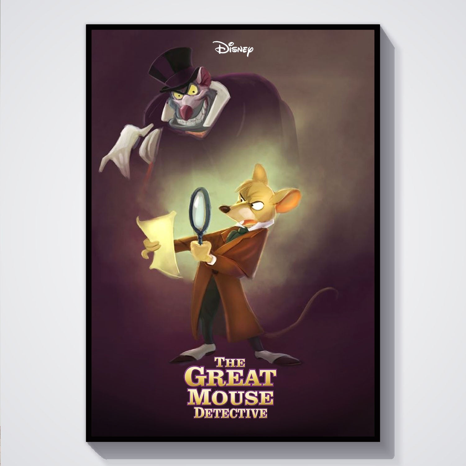 Flex Designs Poster The Great Mouse Detective 5 x 7" Home Goods - Movie 1986 Movie Poster