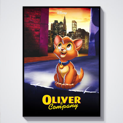 Flex Designs Poster Oliver Company 5 x 7" Home Goods - Movie 1988 Movie Poster